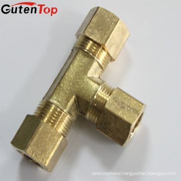 GutenTop High Quality Brass brass compression fitting equal tee for pex al pex pipe